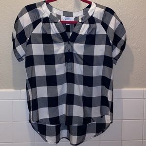 Boutique Top, Navy/White